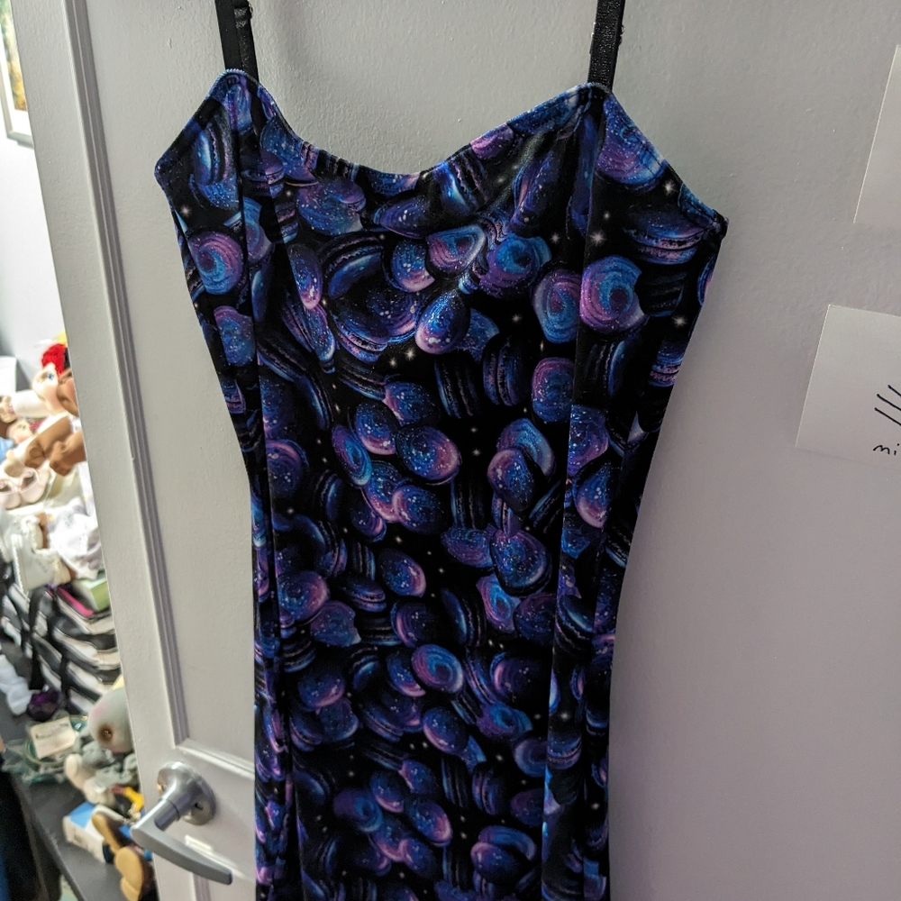 Black Milk milky way macarons velvet bodycon dress nwt
